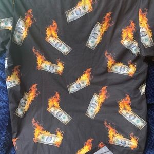 Criminal Damage “Burning Money” t-shirt size XL